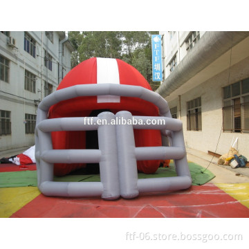 custom different size promotion advertising strong red giant inflatable footabll helmet for sale ,